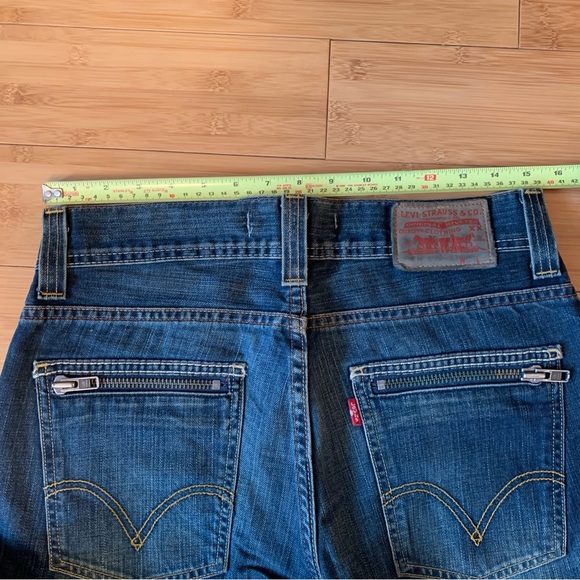 Levi's 506 Standard Rise Mens Size 31 x 32 Zipper Pockets Denim Jeans - Picture 11 of 16